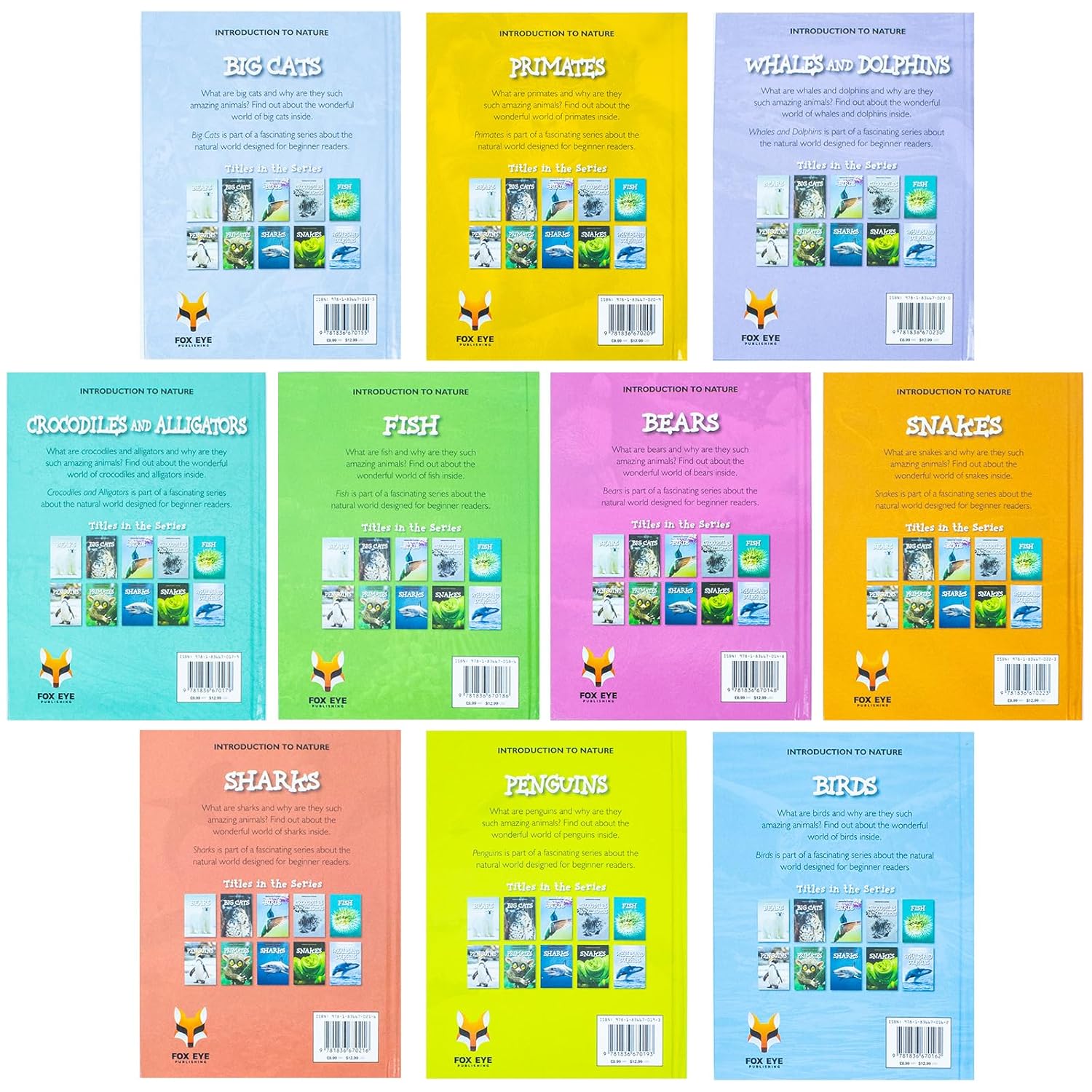 Introduction to Nature for Beginners hardback set - Introduction to Snakes and Introduction to Whales and Dolphins books