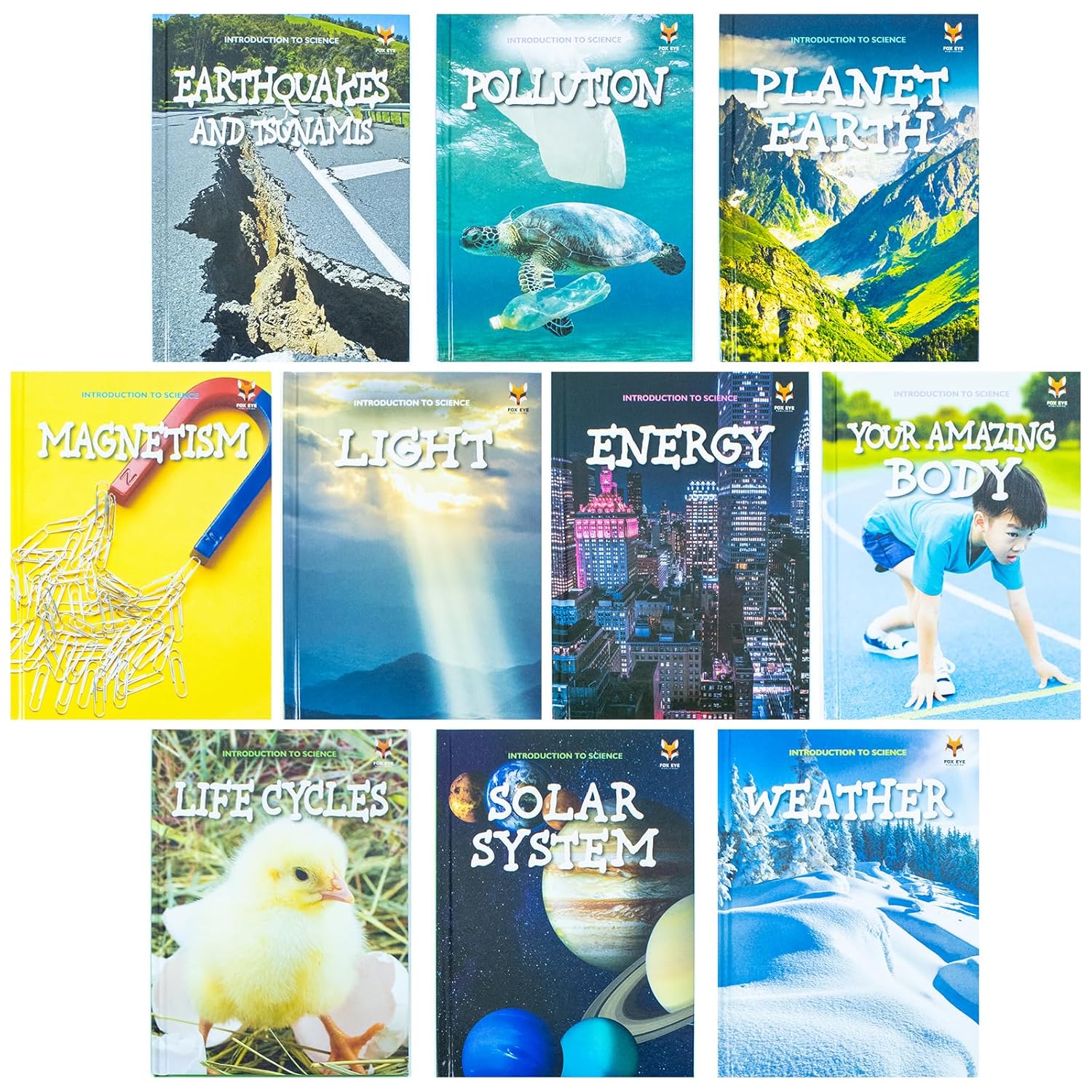 Jasmine Brooke 10 book hardback science collection - Pollution and Earthquakes and Tsunamis titles