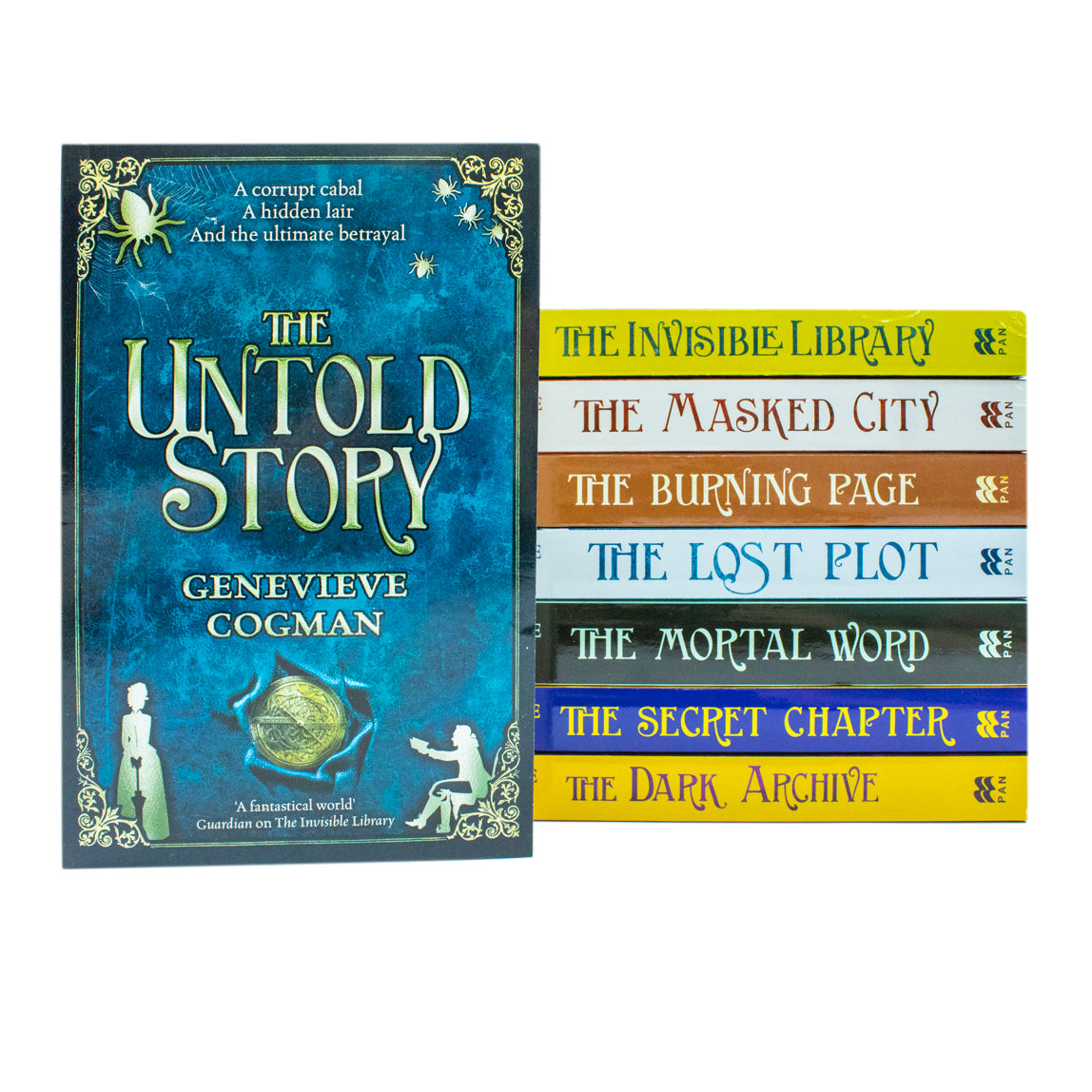 The Invisible Library Series 8 Books Collection Set by Genevieve Cogman - paperback covers showing all titles in set