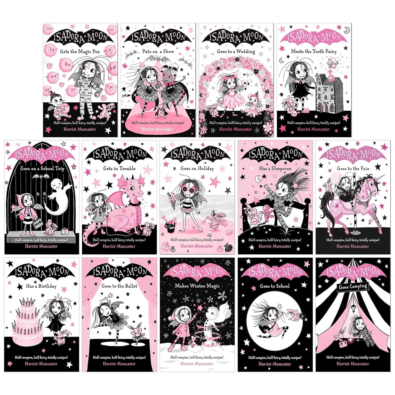 Isadora Moon 14 Books Collection Set by Harriet Muncaster - full paperback set of 14 titles for ages 5+