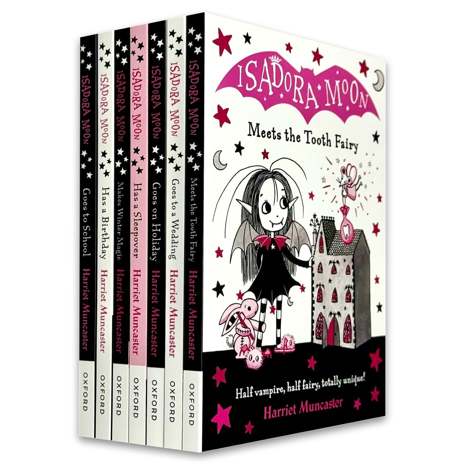 Isadora Moon 7 Books Collection Set by Harriet Muncaster - paperback fiction for ages 5-7, front cover artwork