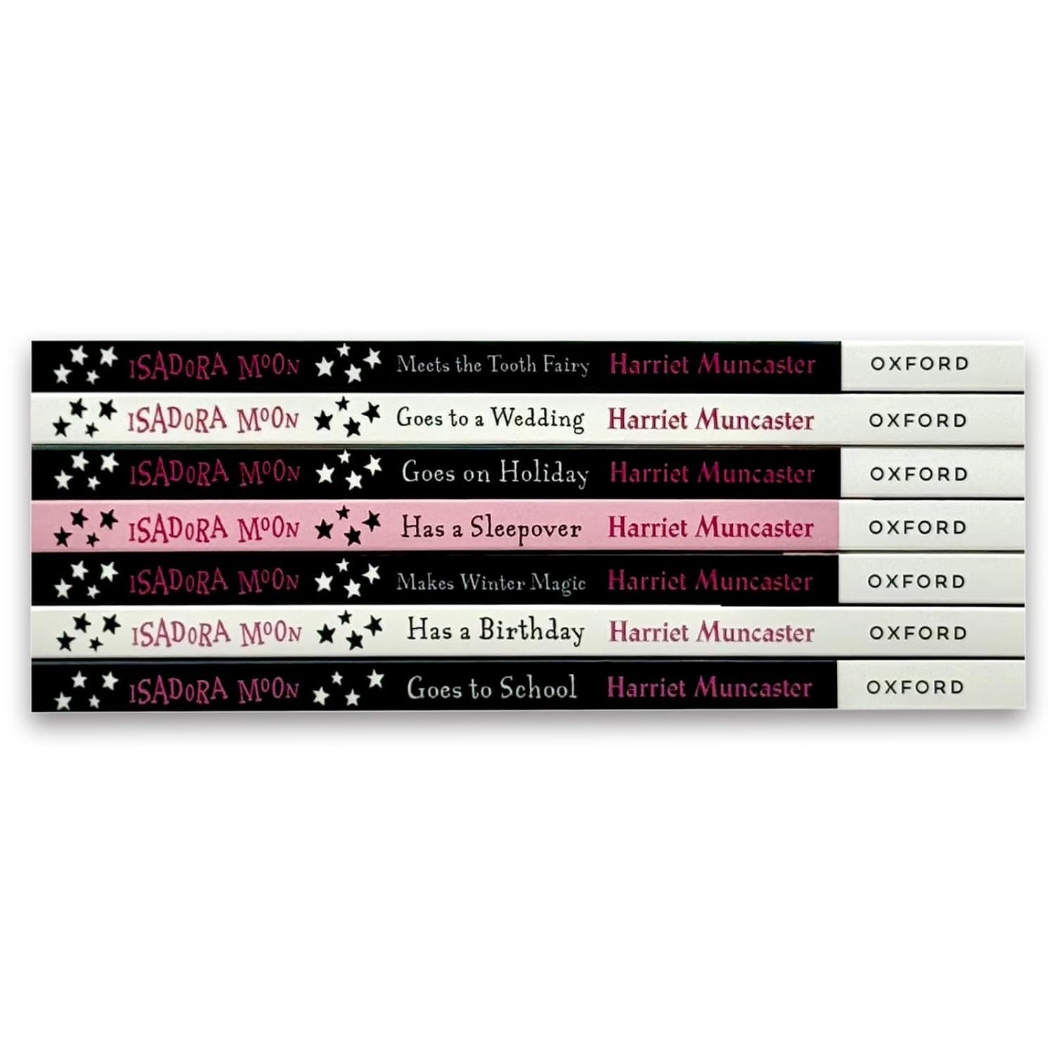 Isadora Moon 7 Books Collection Set - paperback titles including Goes on Holiday, Has a Birthday and Has a Sleepover