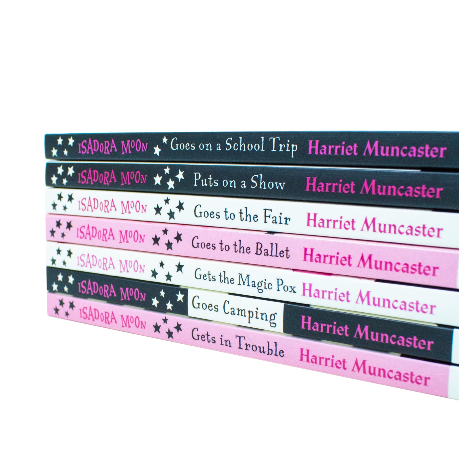 Isadora Moon Goes to the Ballet and Goes to the Fair paperback covers by Harriet Muncaster