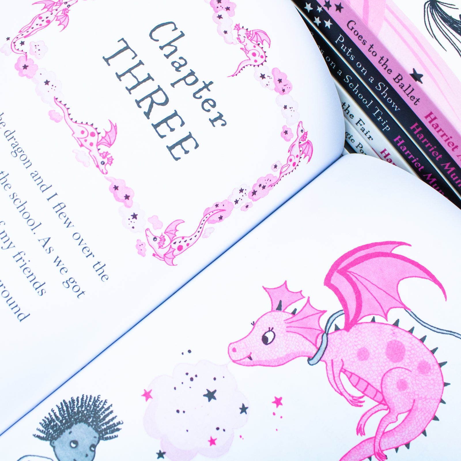 Isadora Moon Gets in Trouble and Goes to School paperback covers by Harriet Muncaster