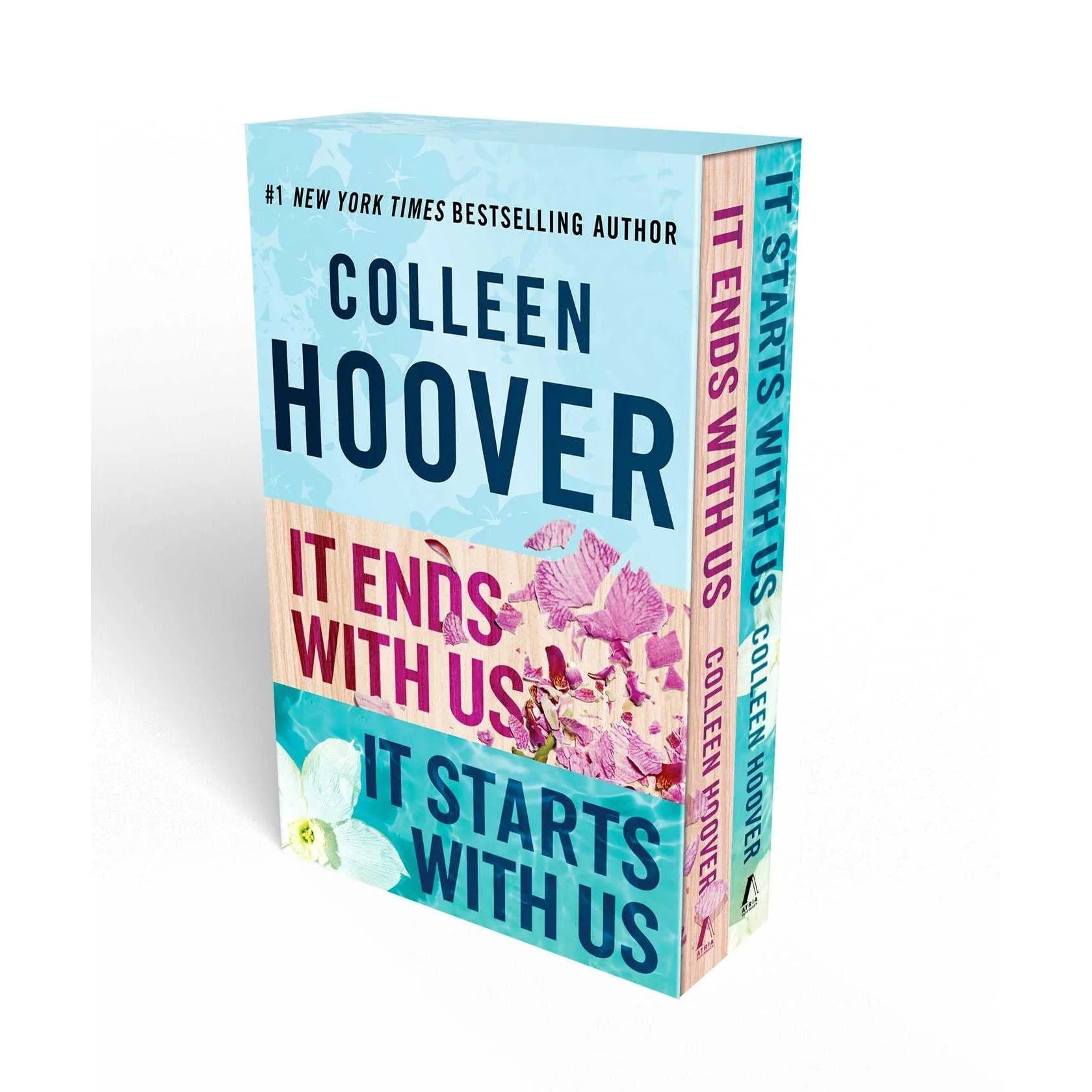 It Ends With Us & It Starts With Us paperback box set by Colleen Hoover - 2 book adult contemporary romance duology