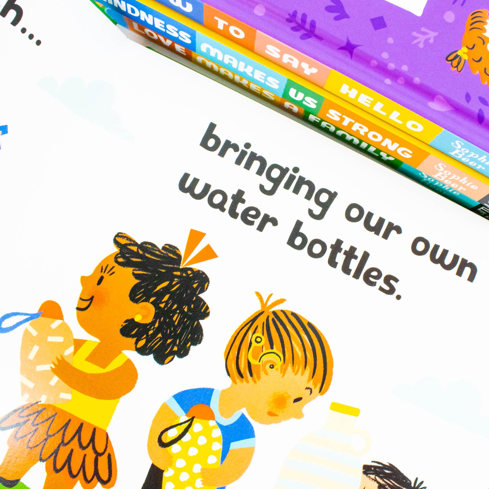 Sophie Beer board book set - Change Starts With Us illustrated page teaching environmental care