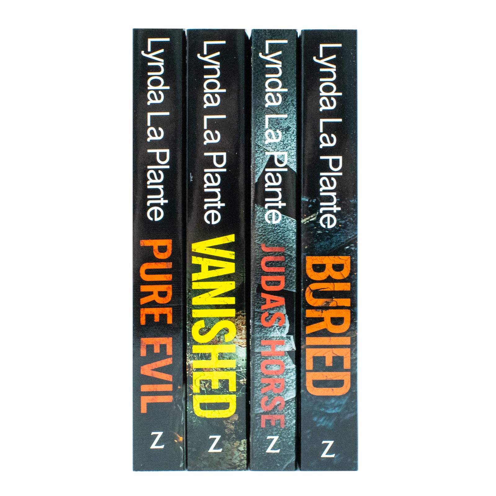 Close up of Jack Warr crime series paperback covers by Lynda La Plante