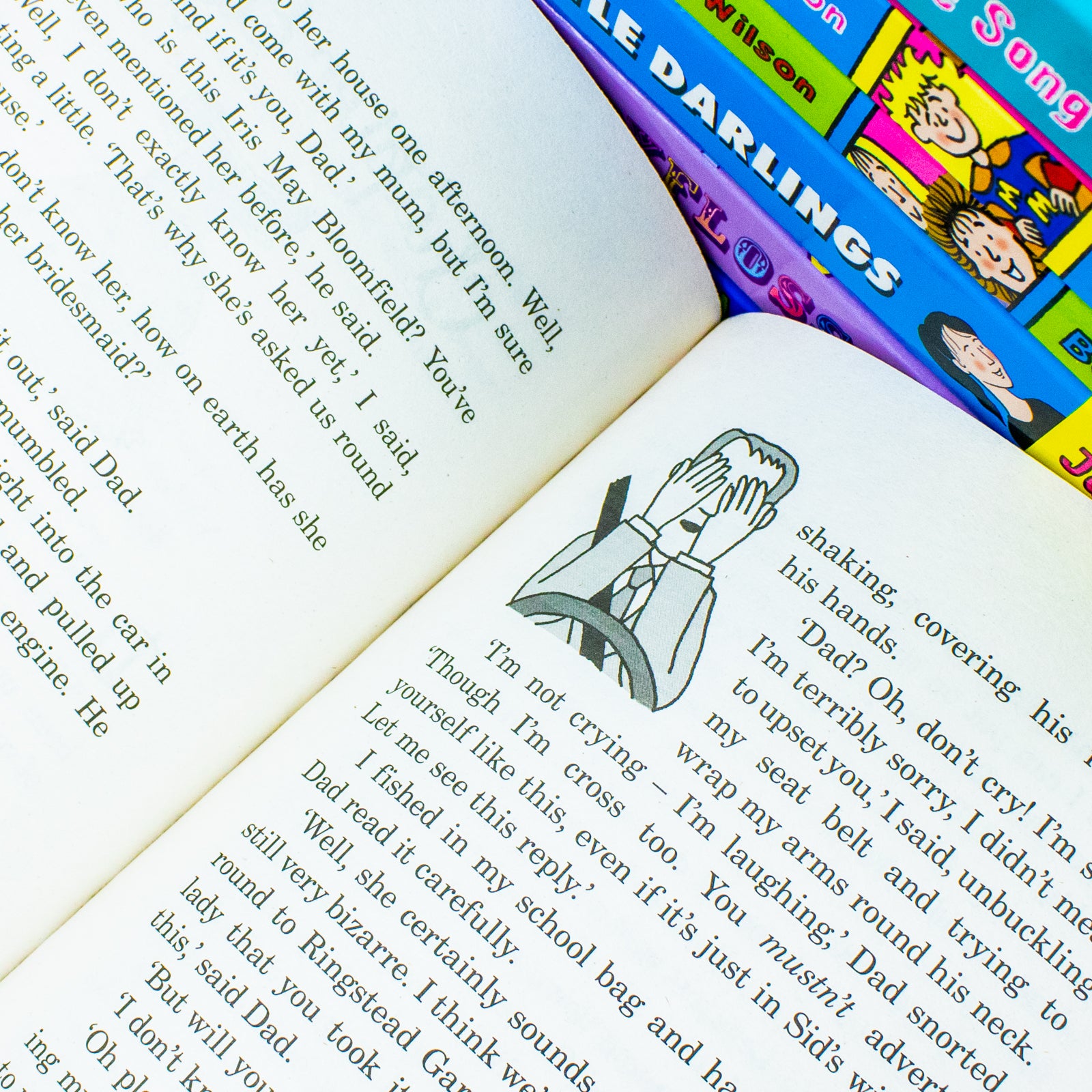 Jacqueline Wilson 10 Books Collection Set paperback detail image showing The Butterfly Club and Candyfloss covers
