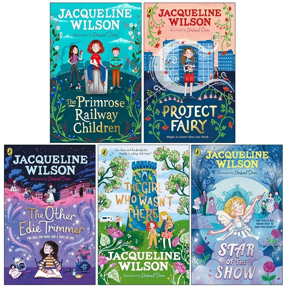 Jacqueline Wilson and Rachael Dean 5 Books Collection Set - Paperback - book spines showing all 5 titles
