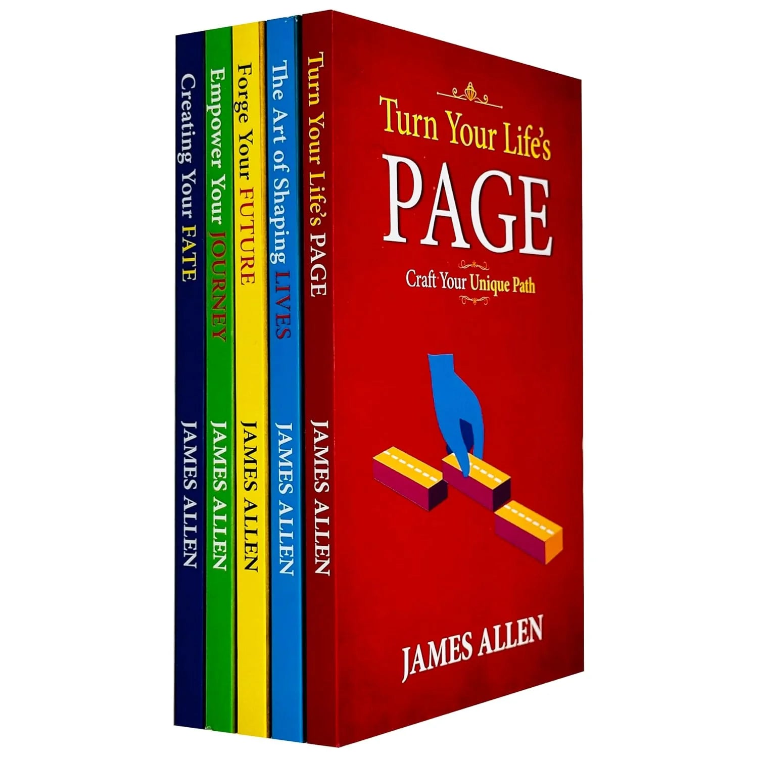 James Allen Collection 5 Books Set paperback - The Art of Shaping Lives and Forge Your Future covers