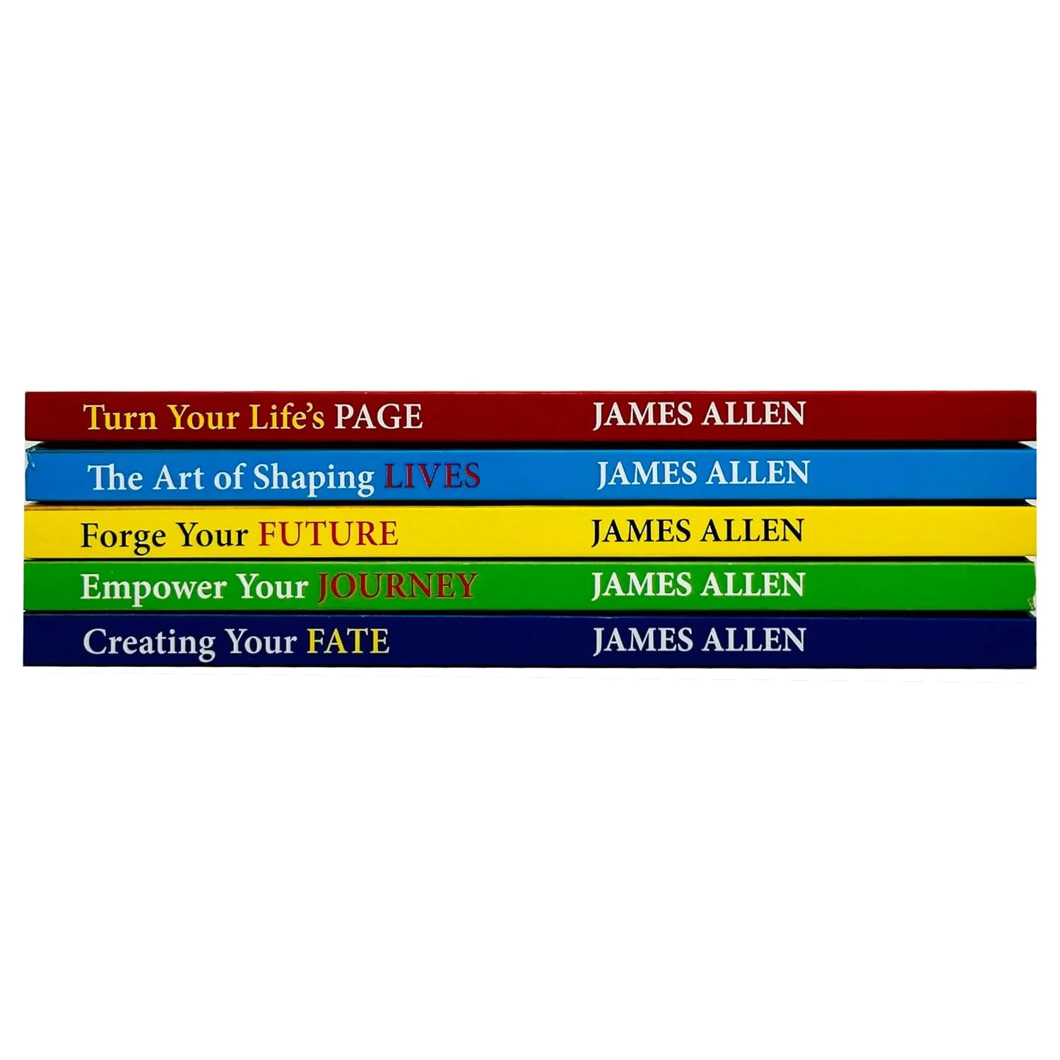 James Allen Collection 5 Books Set paperback - Empower Your Journey and Creating Your Fate covers