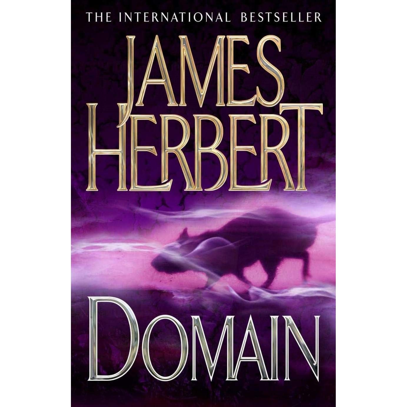 James Herbert Fluke paperback book cover, horror novel about a dog