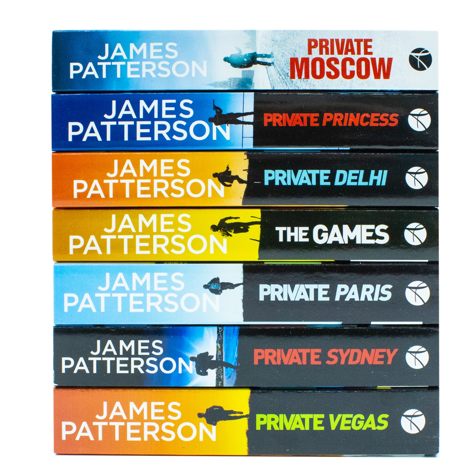 James Patterson Private Series Books 9-15 Collection Set - front cover paperback edition