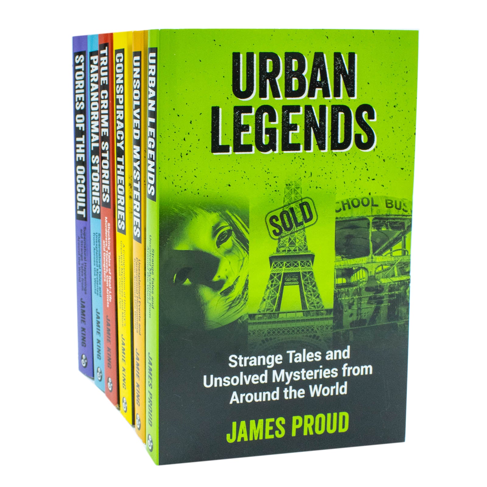 Jamie King Collection 6 Books Set paperback featuring Paranormal Stories, True Crime Stories and Urban Legends