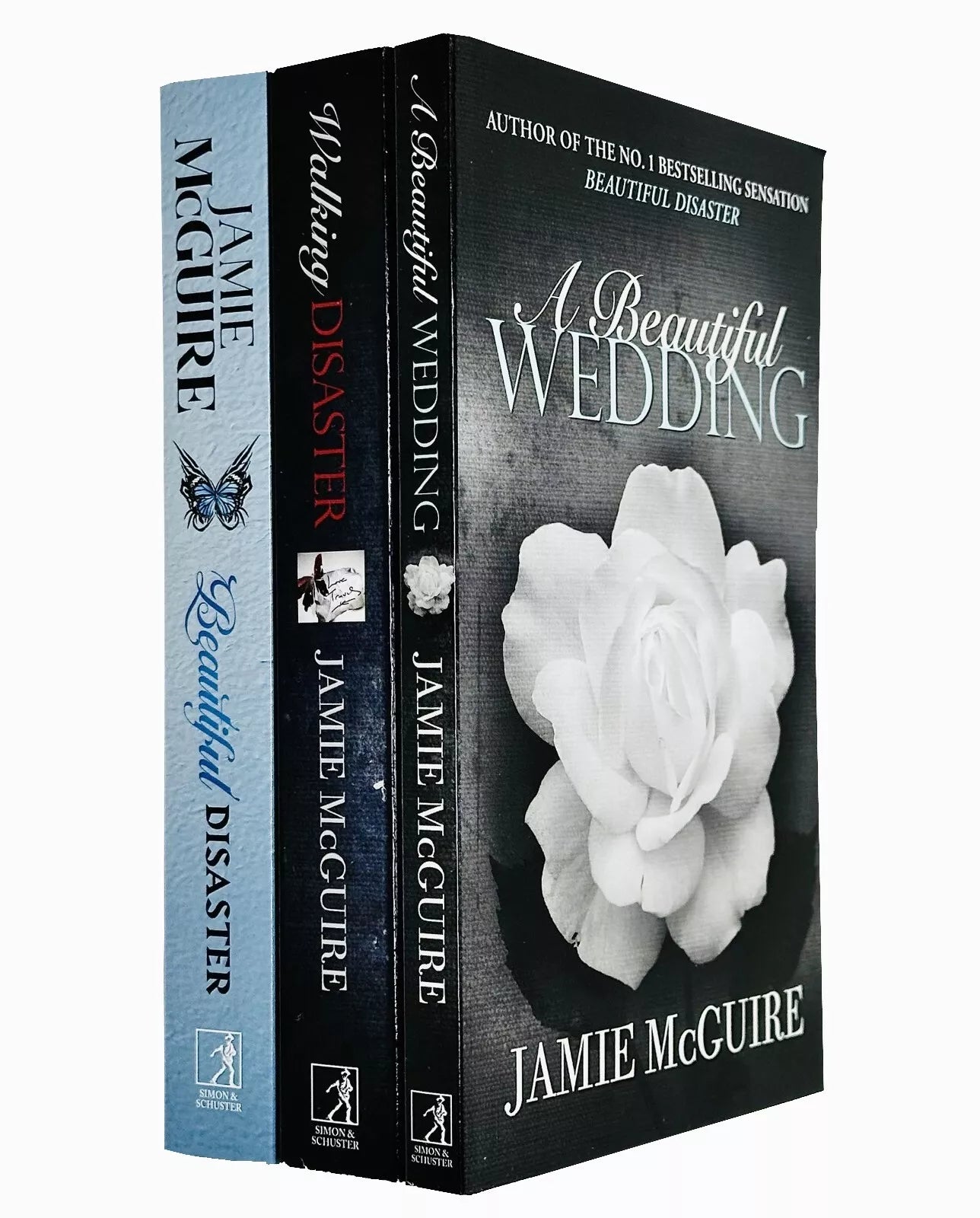 Jamie McGuire Beautiful Series 3 Book Paperback Collection - Beautiful Disaster, Walking Disaster, A Beautiful Wedding - New Adult Romance