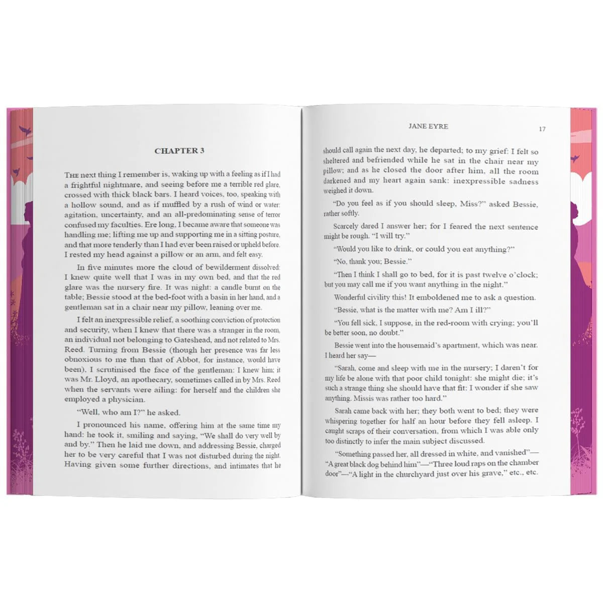 Jane Eyre by Charlotte Bronte - hardback classic library edition inside pages