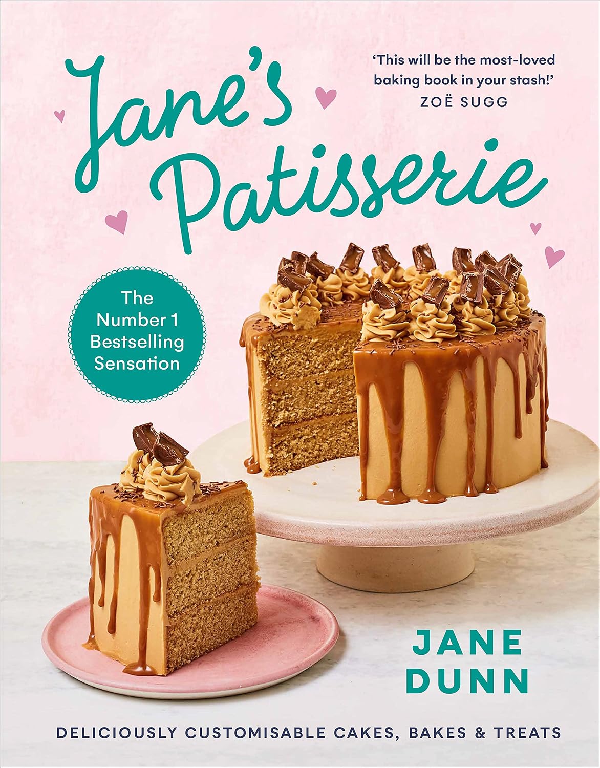Jane's Patisserie by Jane Dunn hardback cookbook front cover - No.1 Sunday Times bestseller baking book