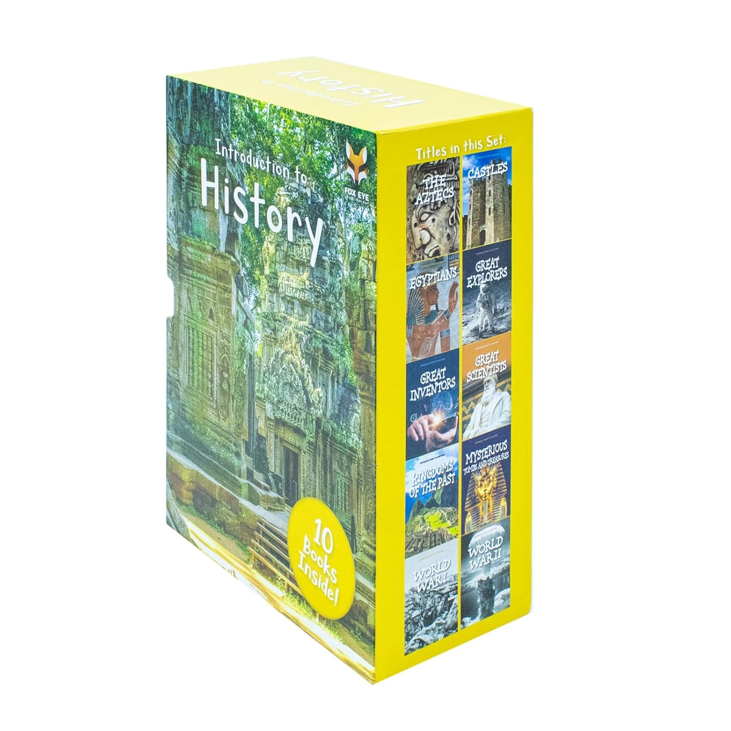 Introduction to Great Explorers and Great Inventors hardback covers from Jasmine Brooke set