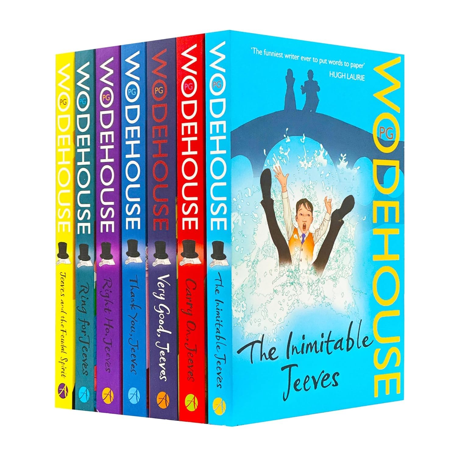 Jeeves and Wooster Series by P.G. Wodehouse 7 Book Paperback Collection Set cover