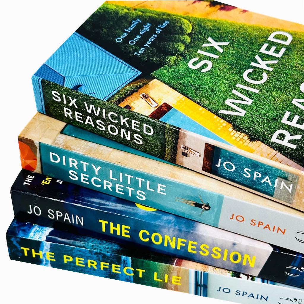 Jo Spain 4 Book Collection Set - Confession and Six Wicked Reasons paperback covers