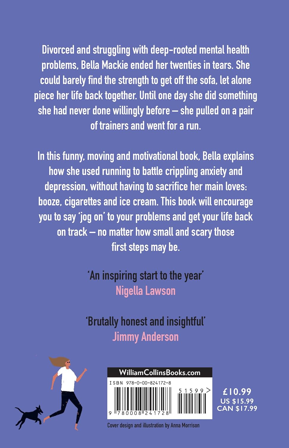 Jog On: How Running Saved My Life by Bella Mackie - Paperback memoir back cover