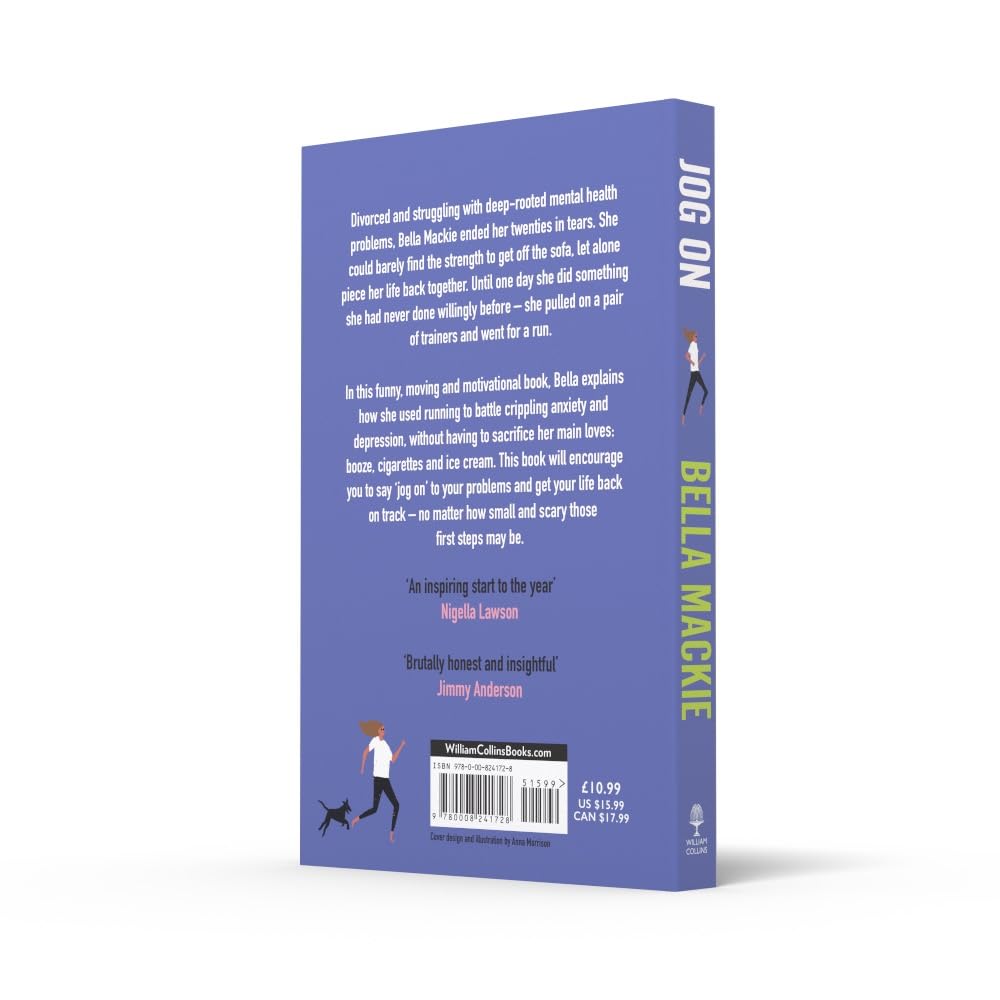 Jog On: How Running Saved My Life by Bella Mackie - Paperback memoir close-up detail