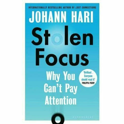 Johann Hari Non-Fiction Book Set Paperback Covers - Lost Connections, Chasing the Scream, Stolen Focus
