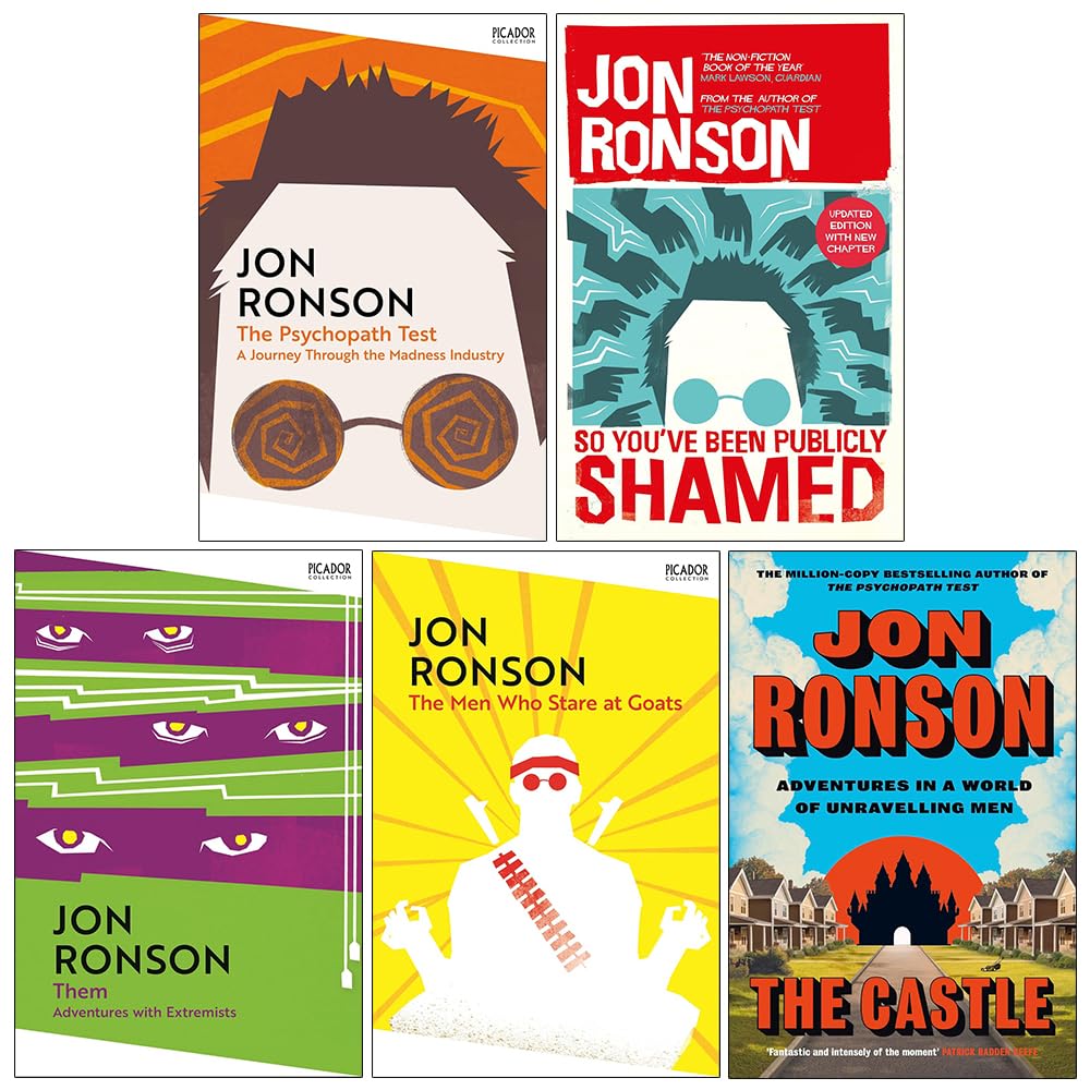 The Psychopath Test by Jon Ronson - Picador paperback - part of Jon Ronson 5 Books Collection Set