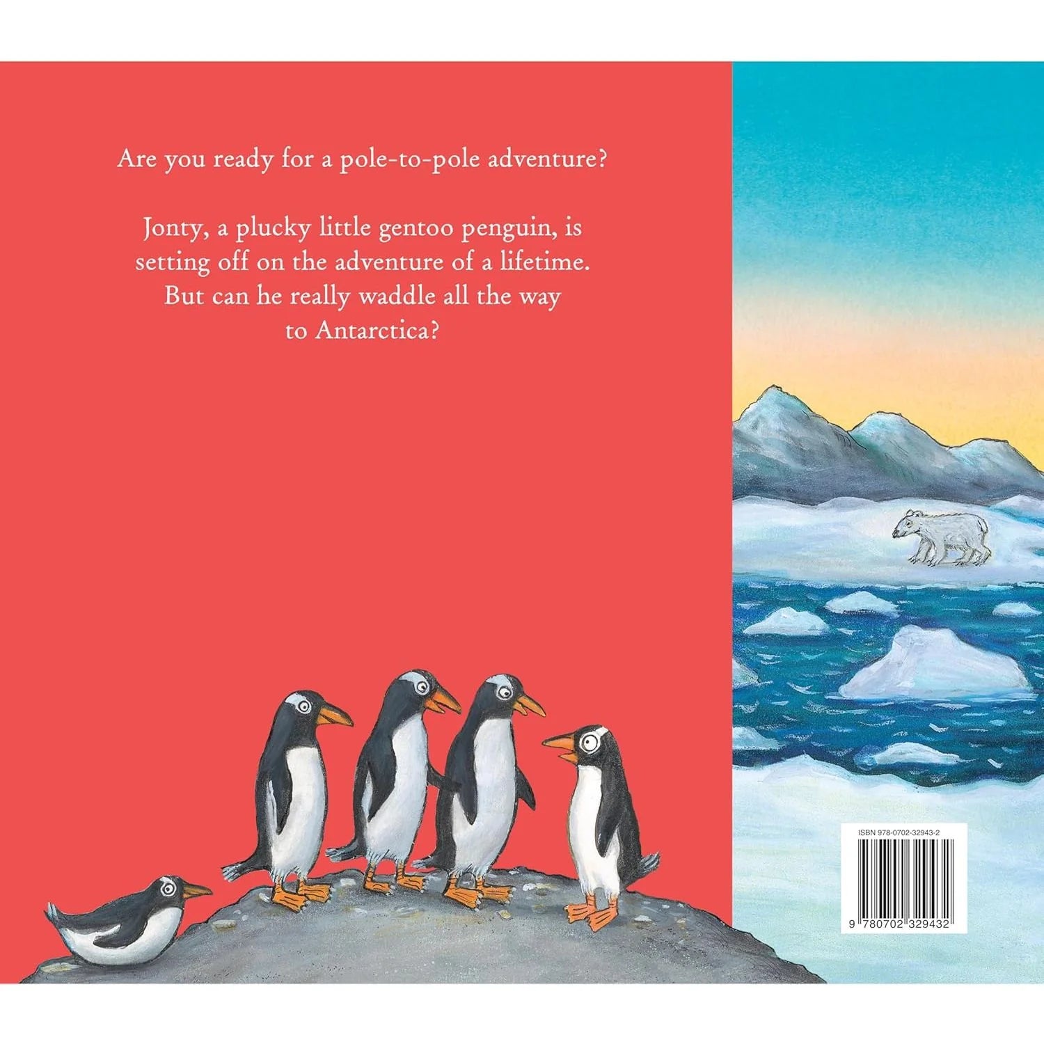 Jonty Gentoo picture book hardback full jacket cover, Julia Donaldson Axel Scheffler
