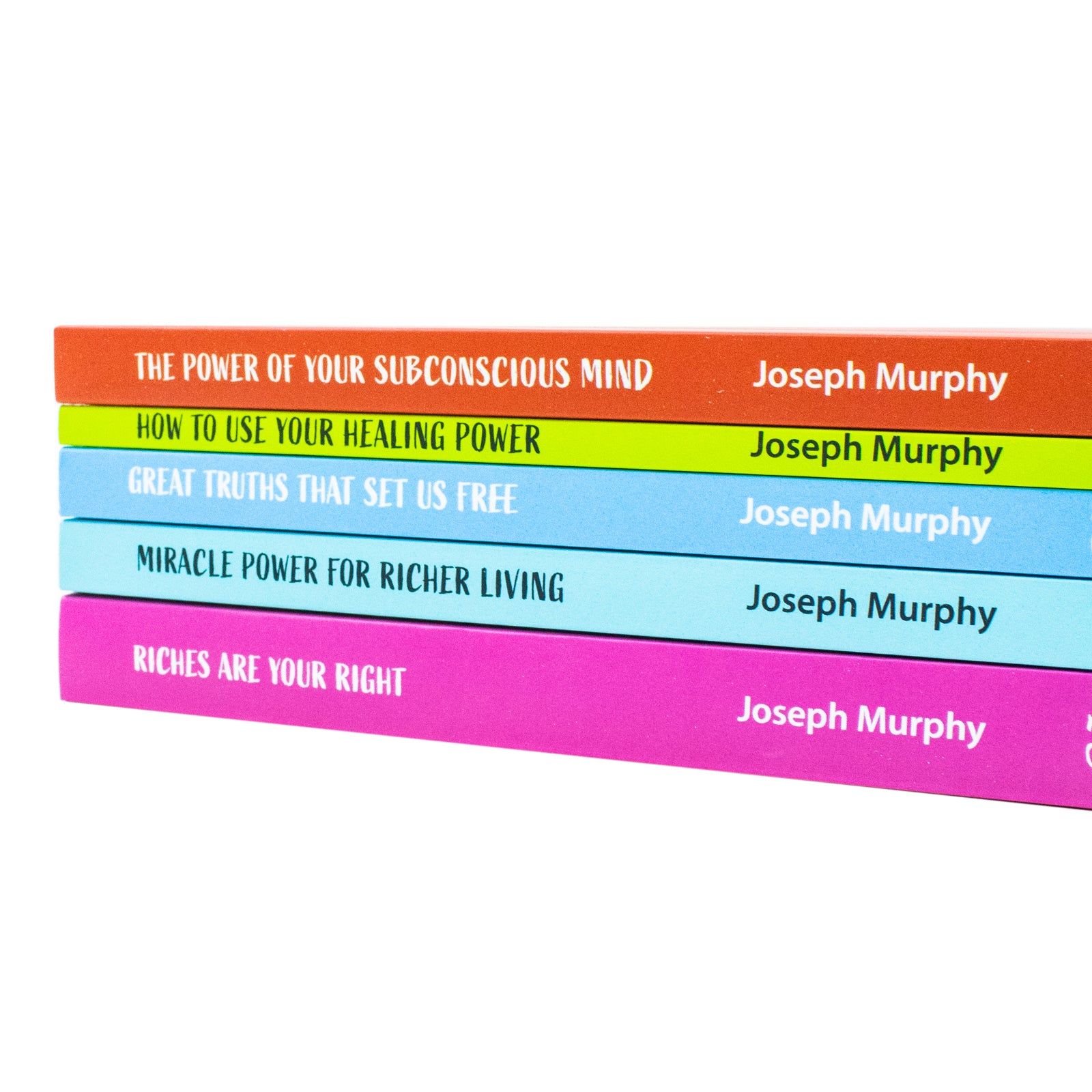 Joseph Murphy 5 Books Collection Set paperback spines and back covers
