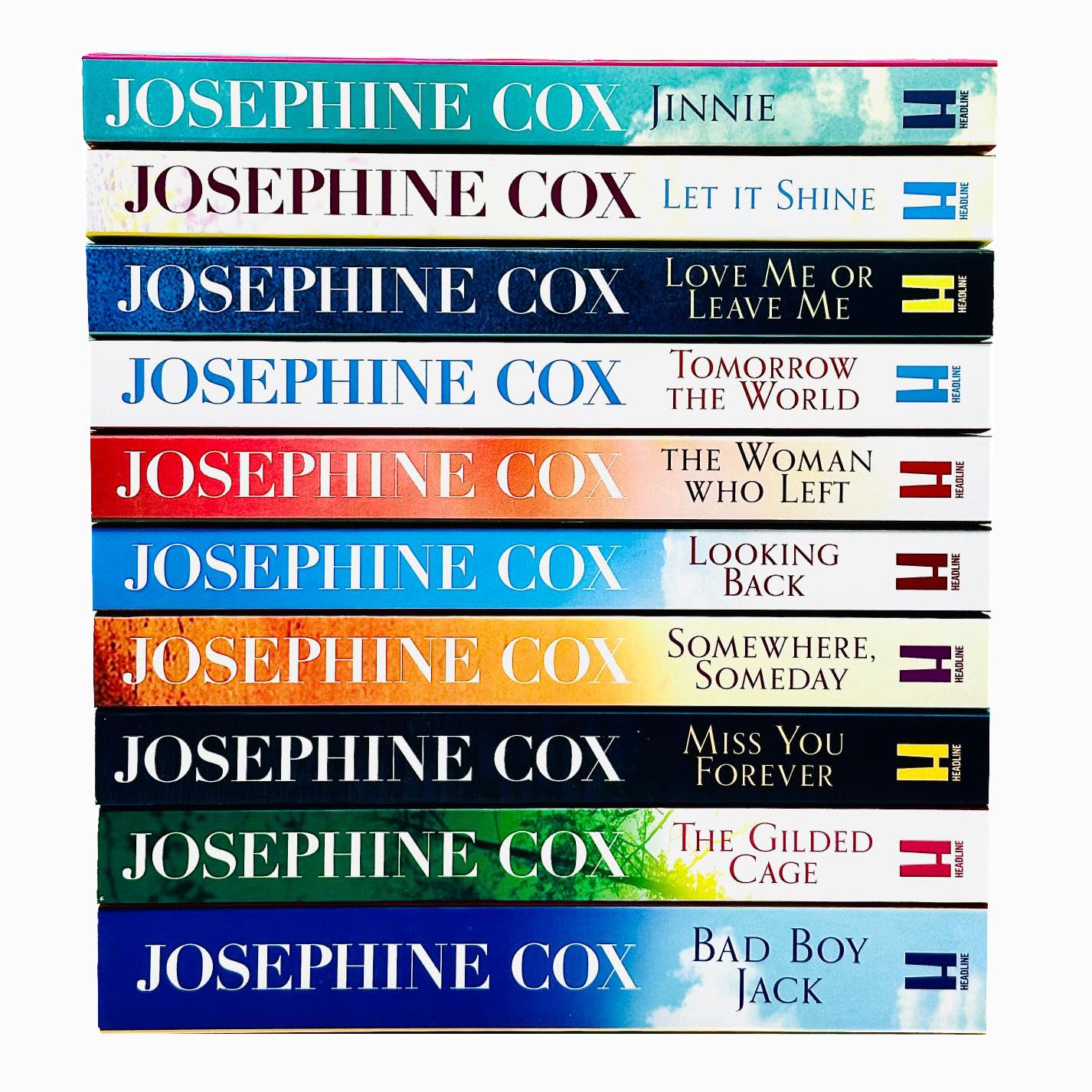 Josephine Cox family saga fiction paperback book set - 10 novels including Looking Back and The Gilded Cage