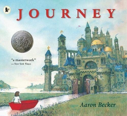 Aaron Becker Journey Trilogy paperback book covers - Journey, Quest and Return wordless picture books