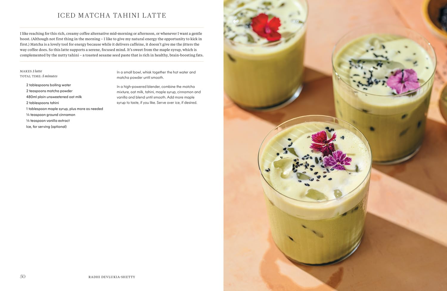 JoyFull by Radhi Devlukia-Shetty plant-based cookbook inside recipe pages