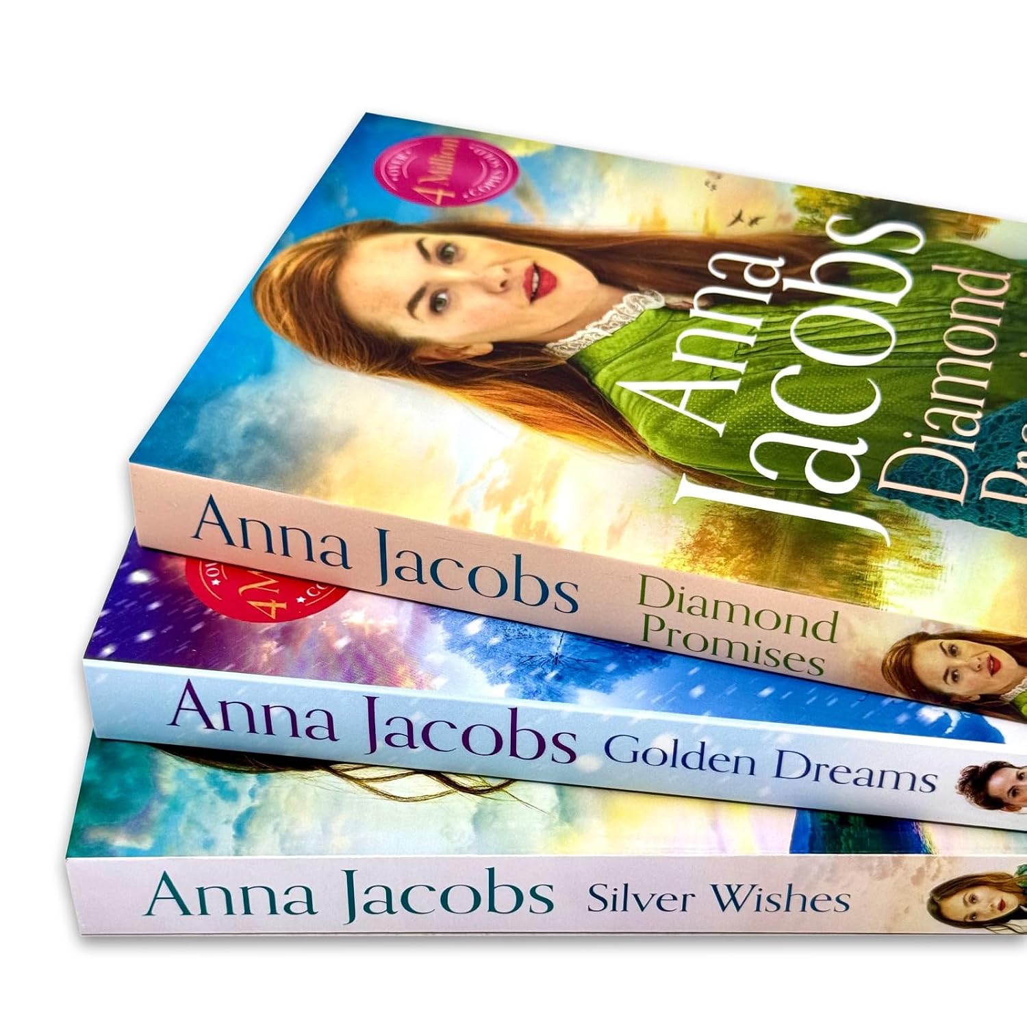 Anna Jacobs Jubilee Lake trilogy paperback set - historical Lancashire family saga