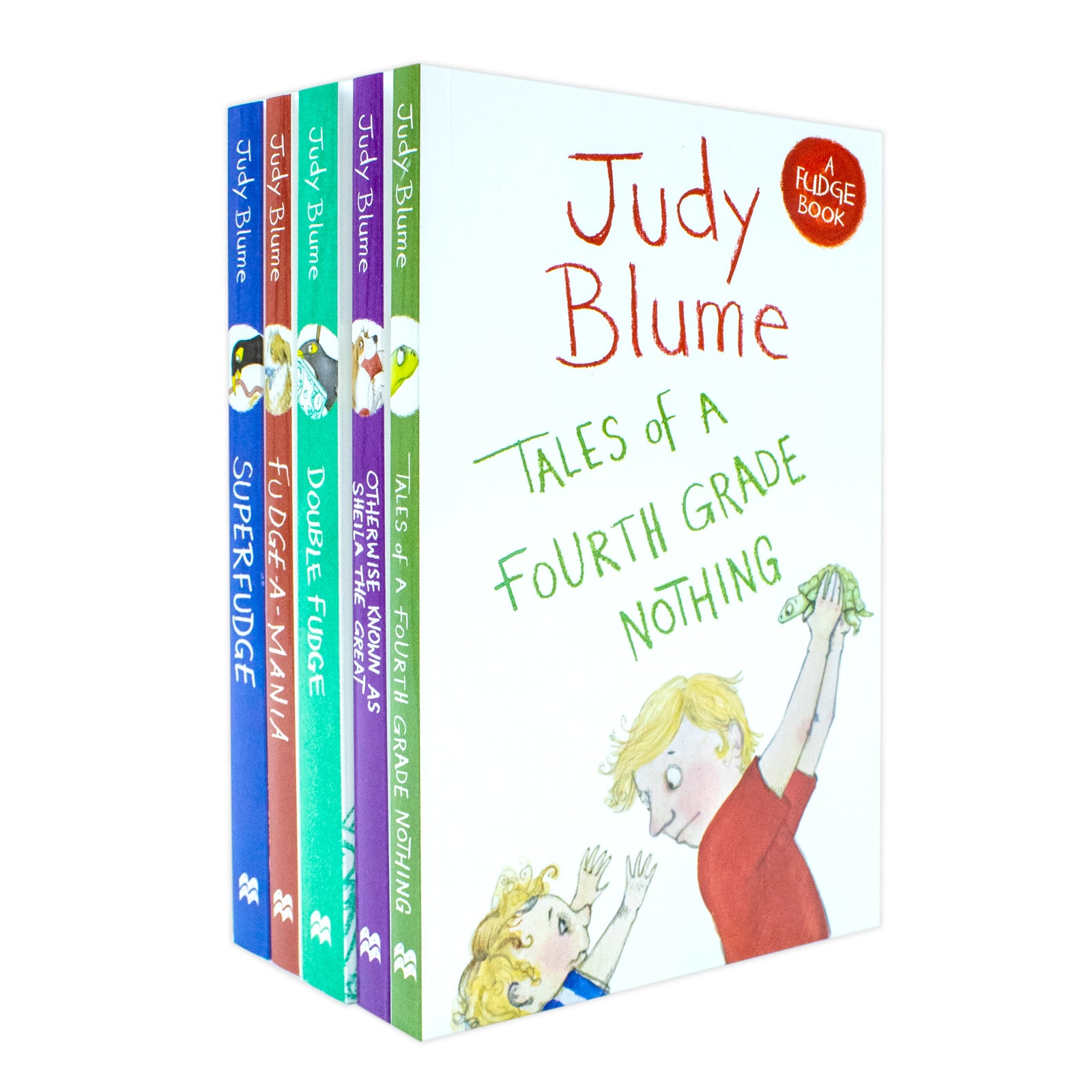 Judy Blume Fudge Series 5 Books Collection Set paperback - Double Fudge, Superfudge, Tales of a Fourth Grade Nothing, ages 7-9