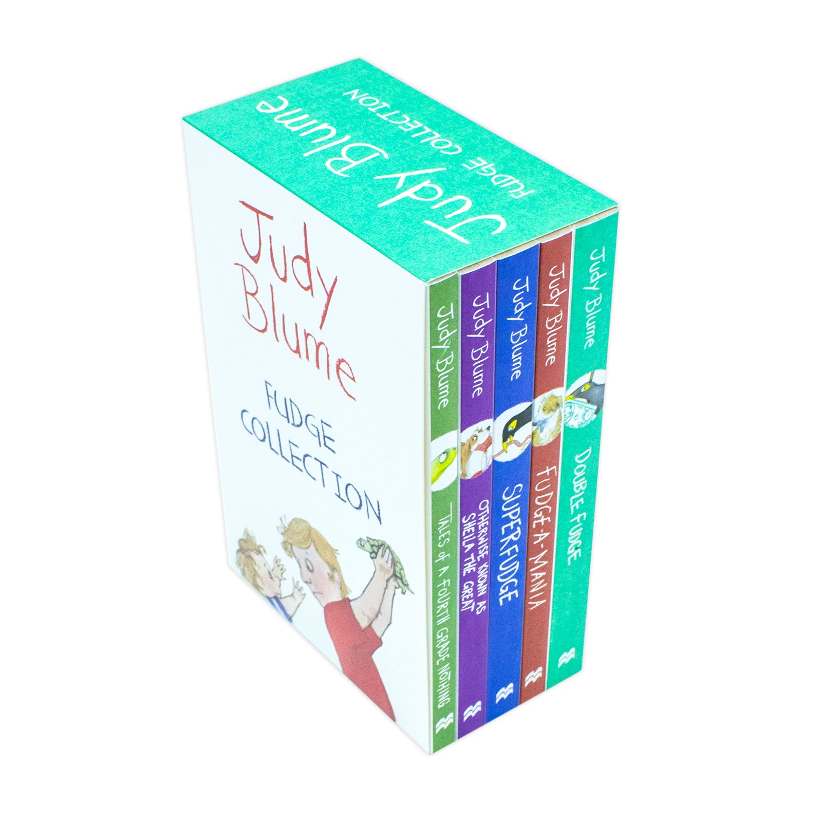 Judy Blume Fudge Series 5 Books Collection Set paperback - front cover display, ages 7-9