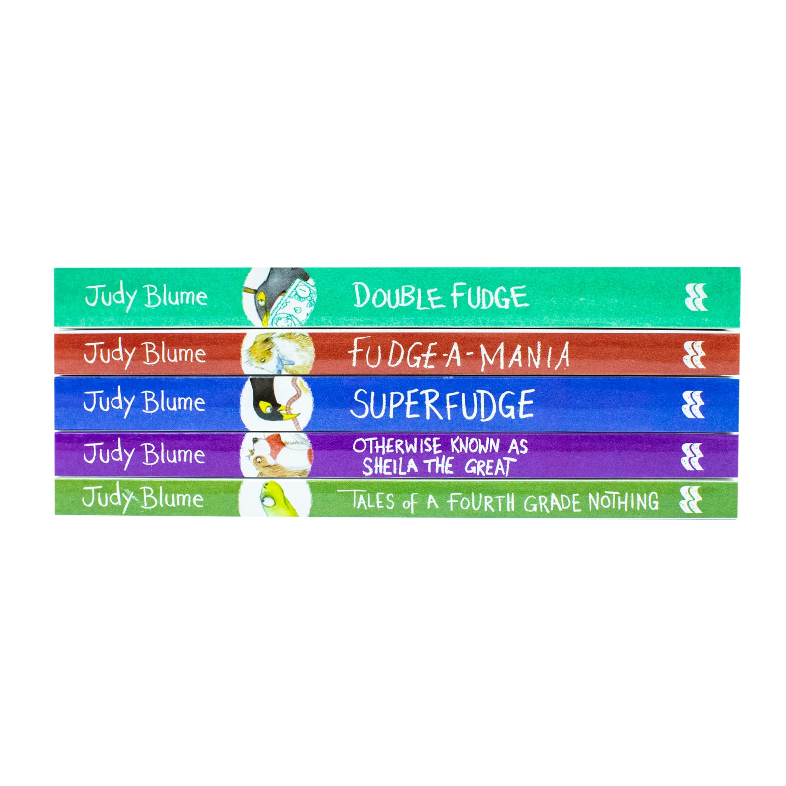 Judy Blume Fudge Series 5 Books Collection Set paperback - Tales of a Fourth Grade Nothing cover close up