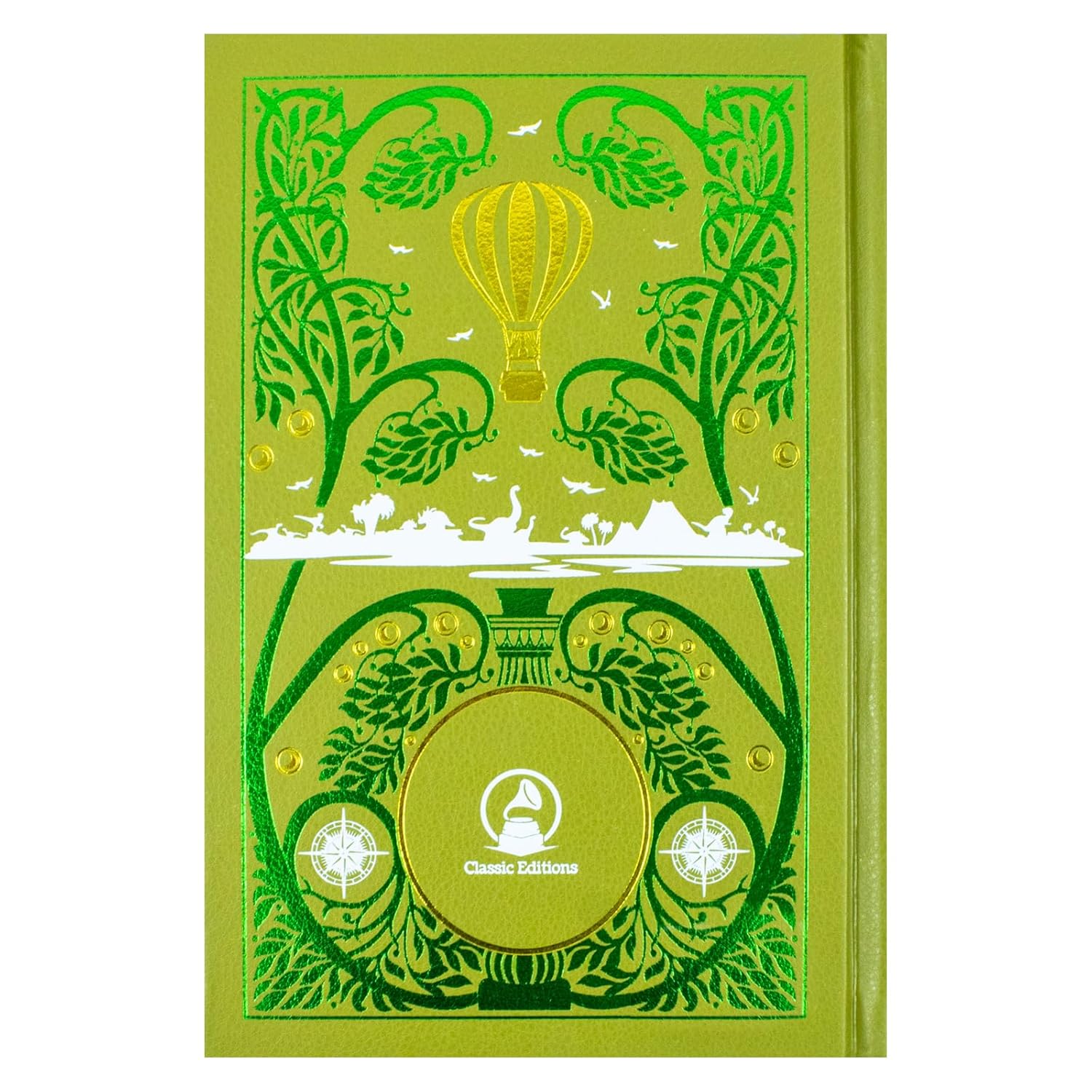 Jules Verne Deluxe Leather Bound Collection - ribbon bookmark and gilt page edges close-up