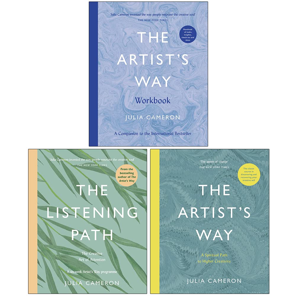 The Artist's Way and Workbook by Julia Cameron - paperback creativity book set