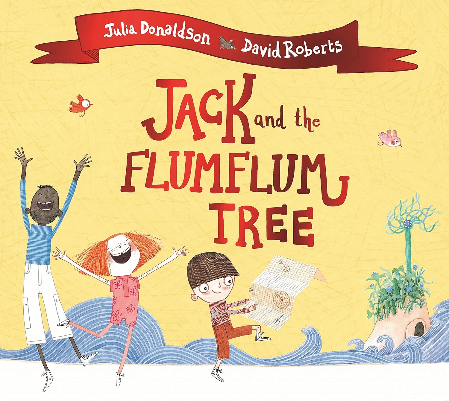 Jack and the Flumflum Tree by Julia Donaldson paperback cover - part of the 4 Books Collection Set for ages 3-6