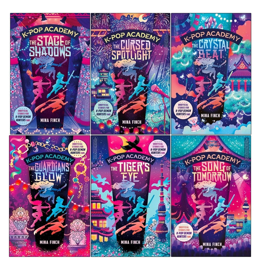 K-Pop Academy 6 Books Collection Set by Mina Finch - paperback fantasy series for ages 9-12