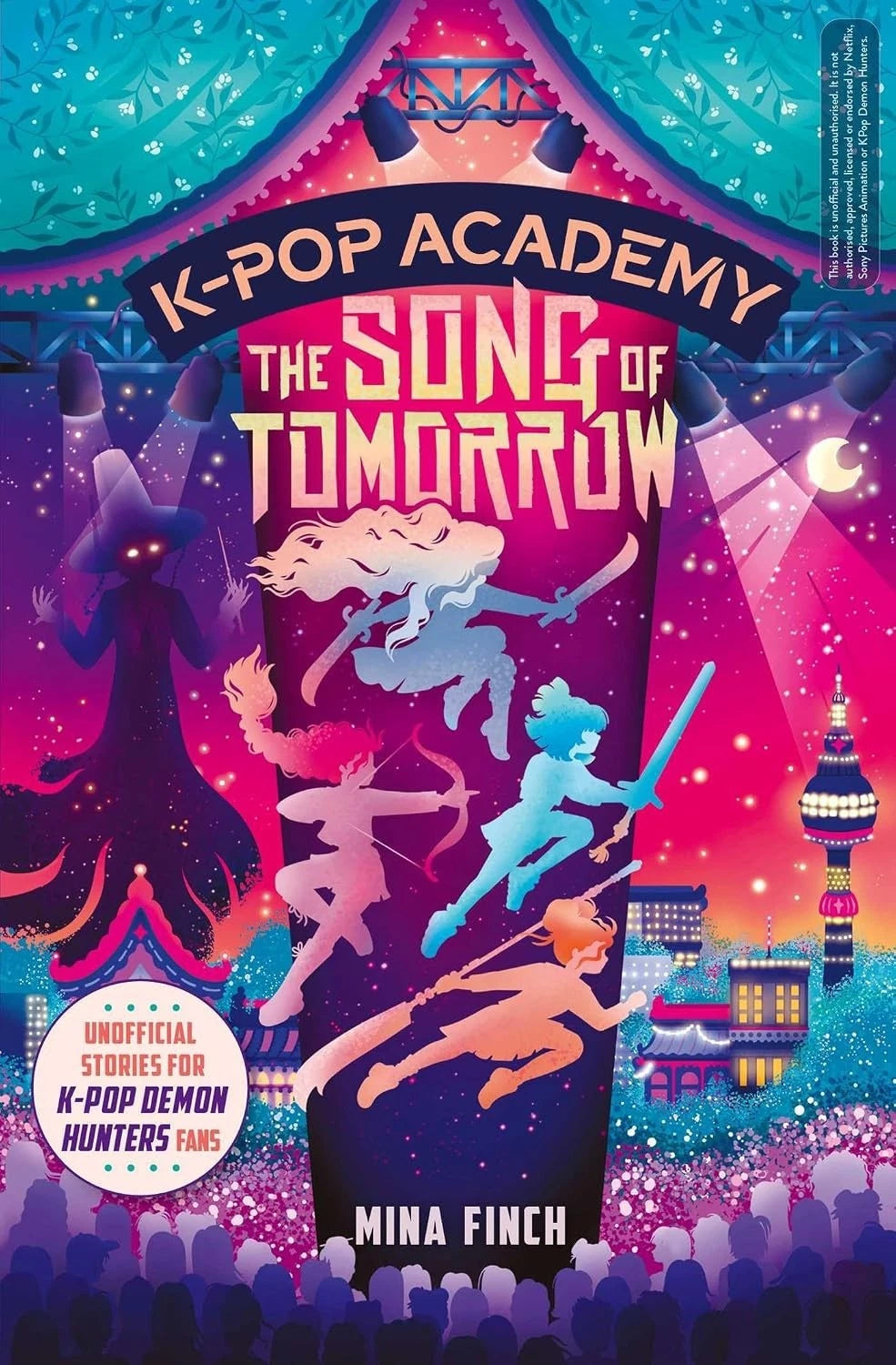 K-Pop Academy 6 books collection set by Mina Finch, complete series stacked paperback