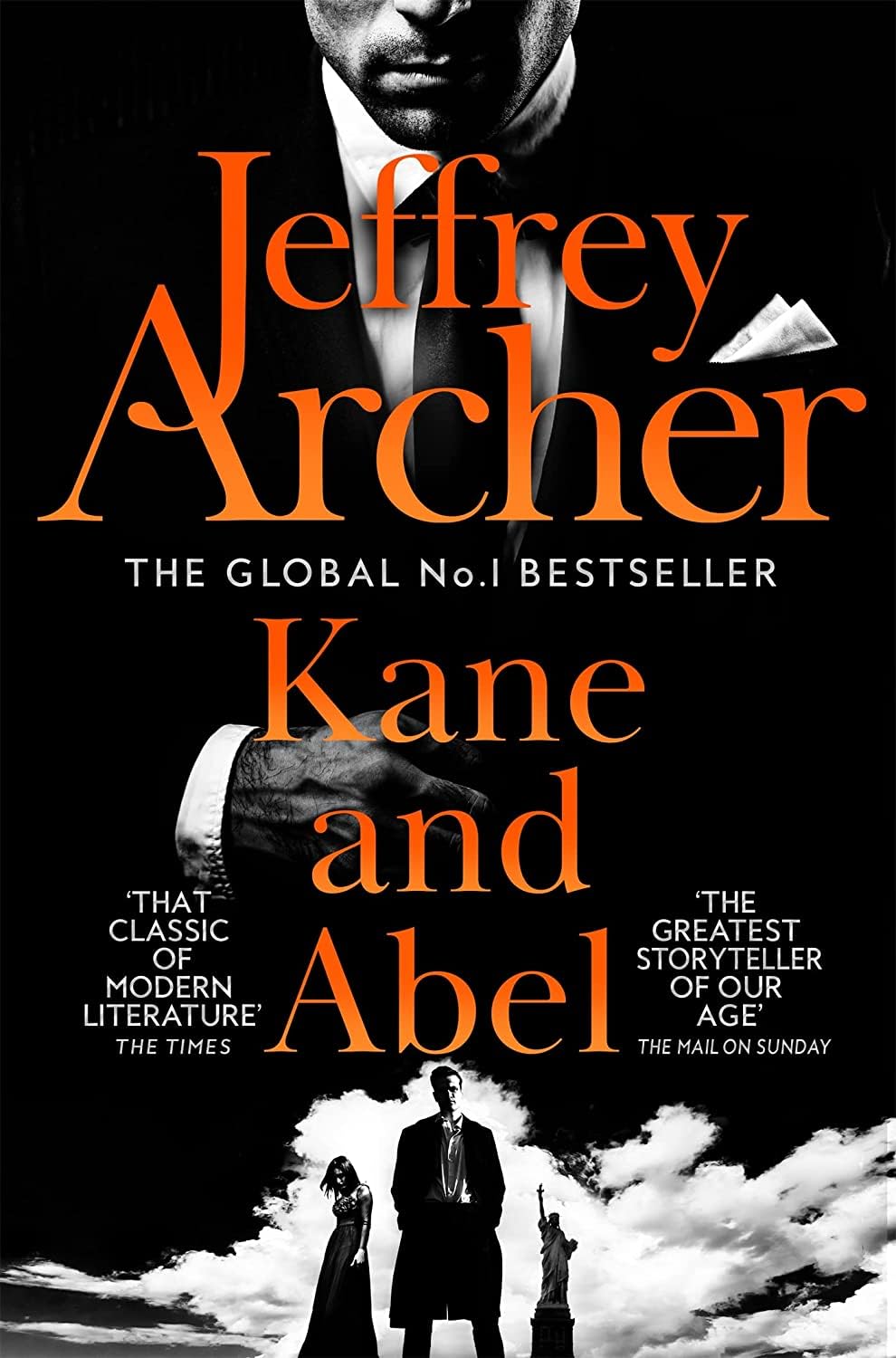 Kane and Abel, The Prodigal Daughter and Shall We Tell the President paperback covers by Jeffrey Archer