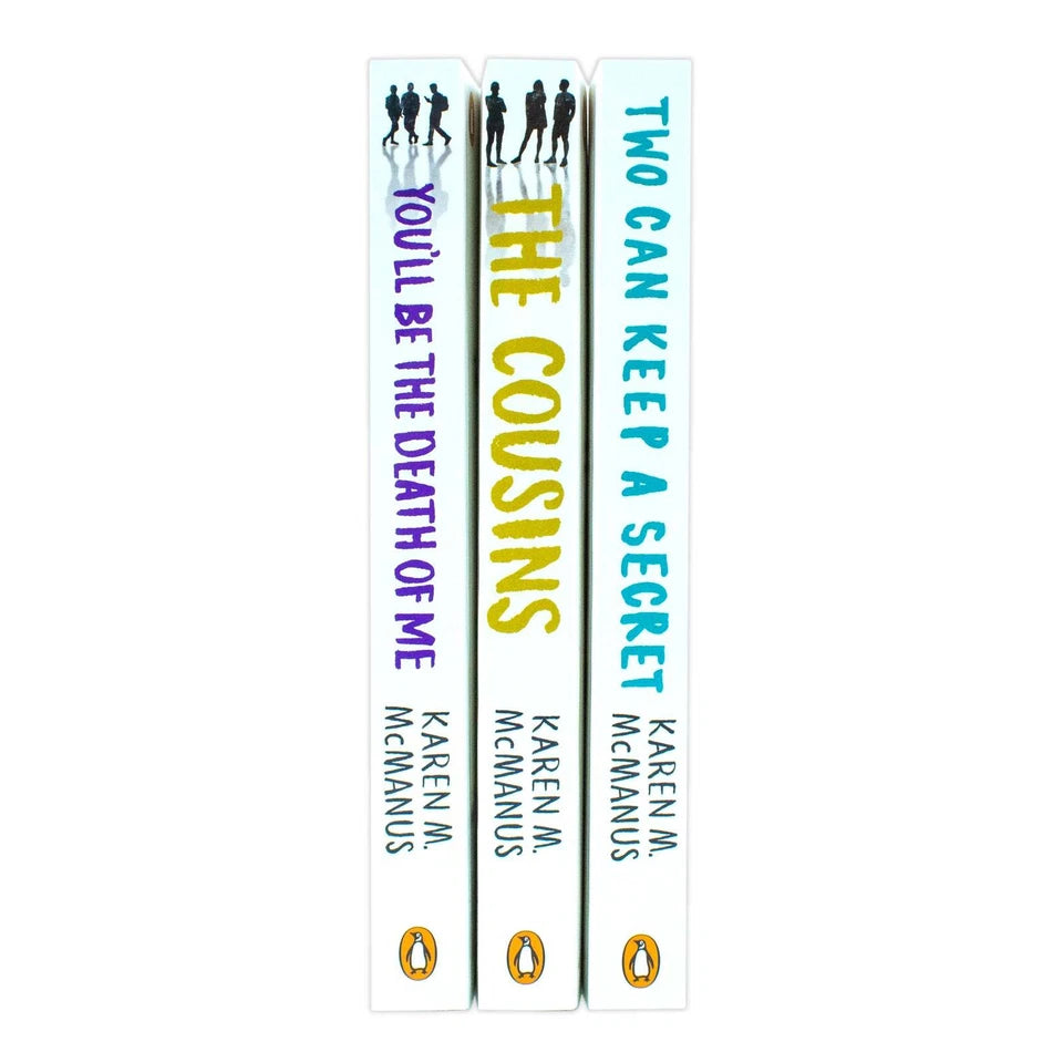 Two Can Keep a Secret and You'll Be the Death of Me paperback covers from Karen M. McManus 3 book set