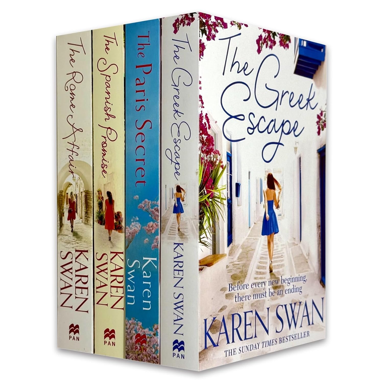 Karen Swan 4 Books Collection Set paperback - The Spanish Promise, The Greek Escape, The Paris Secret and The Rome Affair