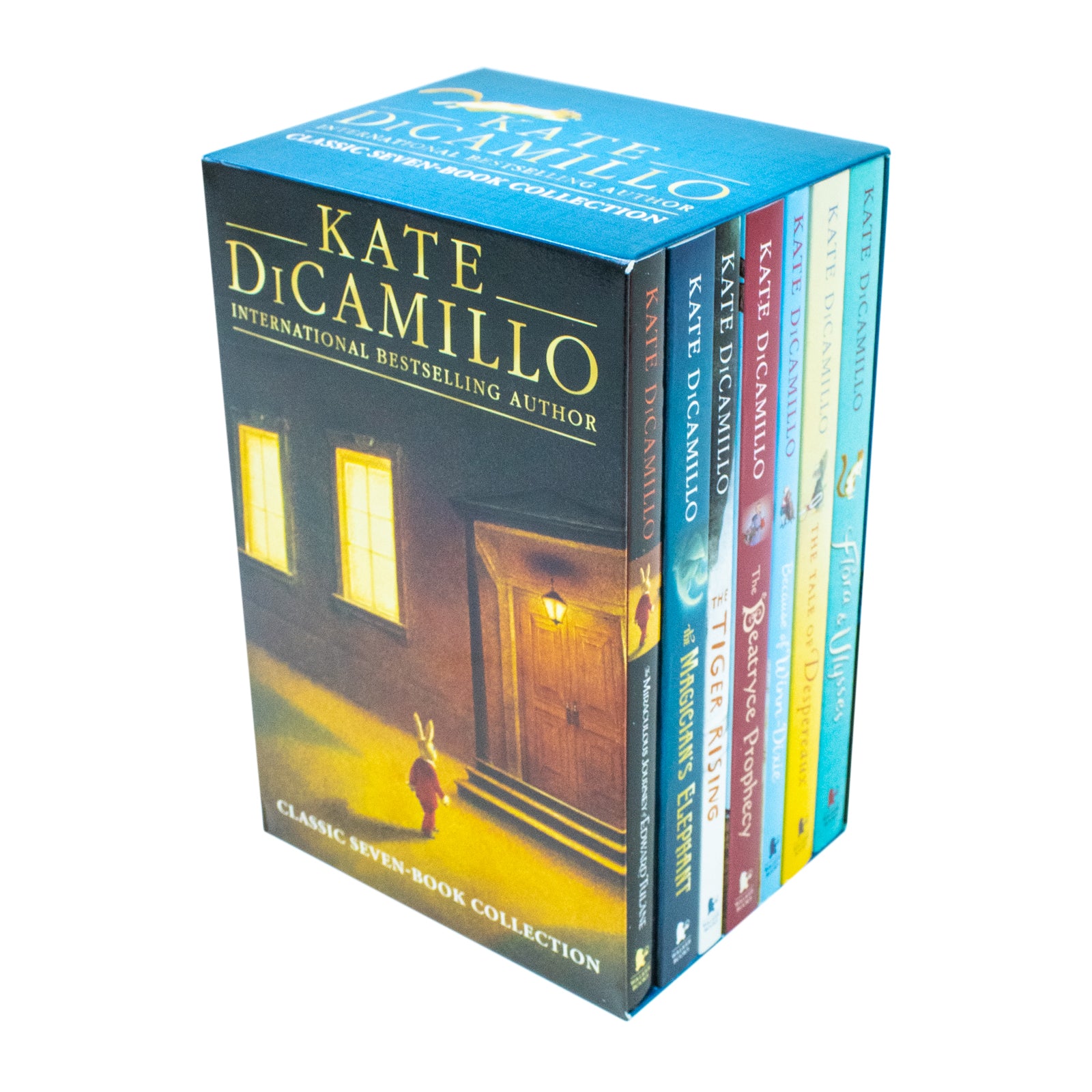 Kate DiCamillo 7 Books Collection Box Set paperback - Edward Tulane, Magician's Elephant, Tiger Rising, Flora & Ulysses - Ages 7-11