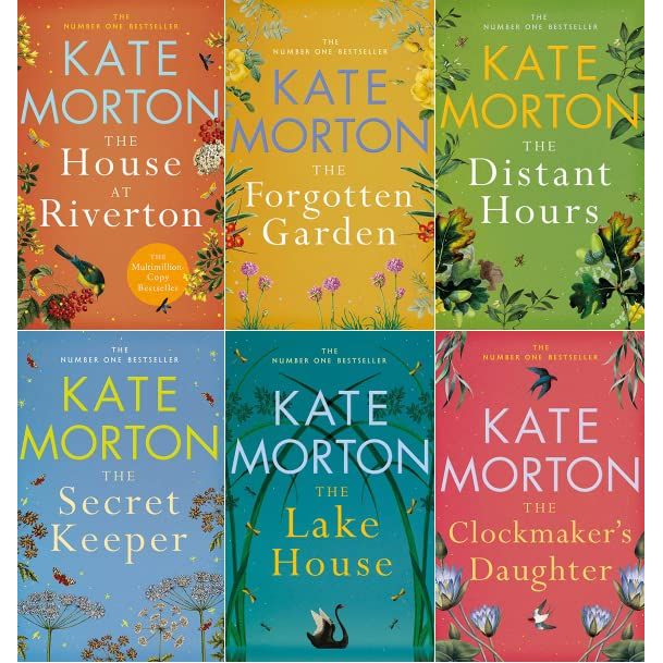 Kate Morton 6 Books Collection Set - angled view of the brand new paperback fiction boxed set