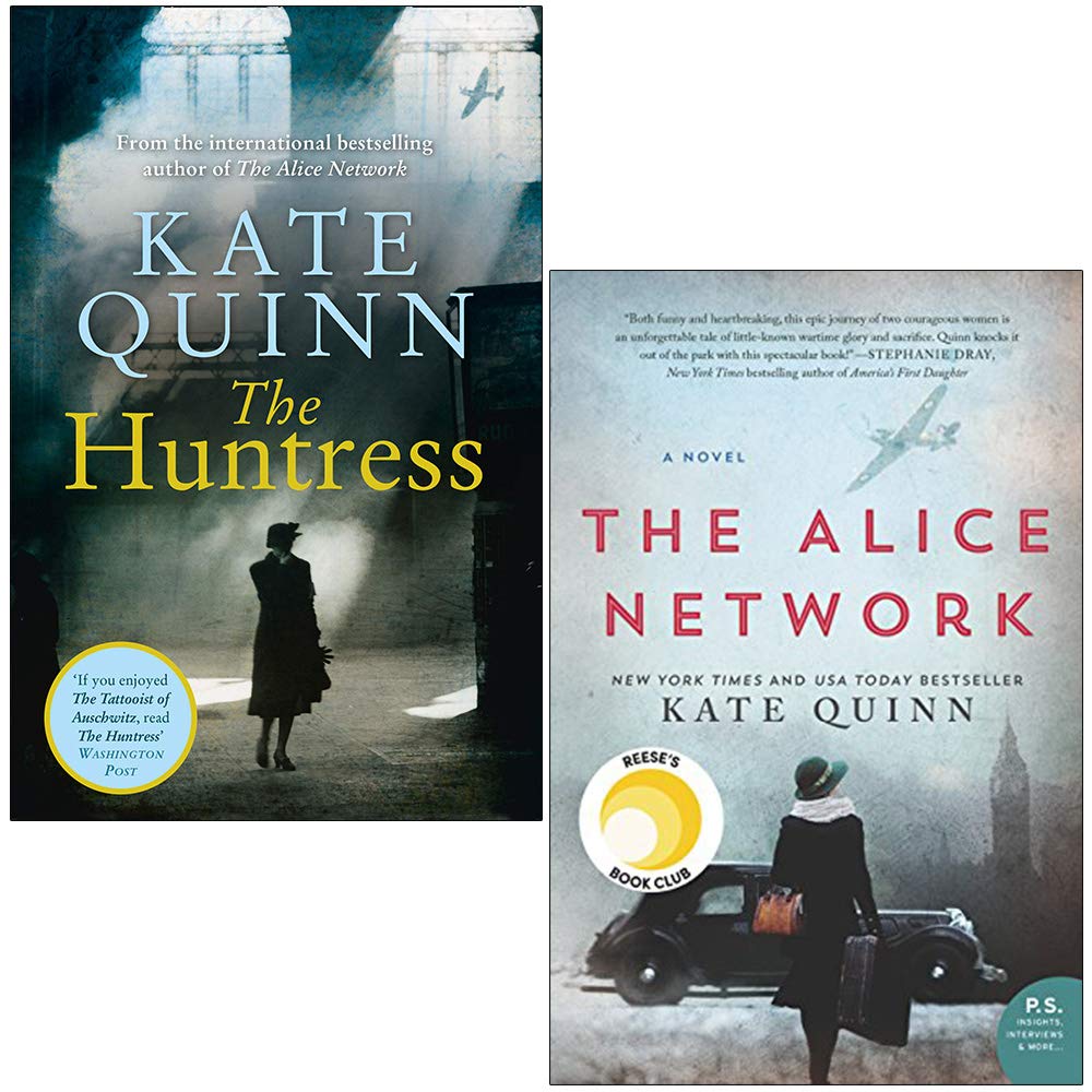 Kate Quinn 2 Books Collection Set - The Huntress and The Alice Network - WWII historical fiction paperback set