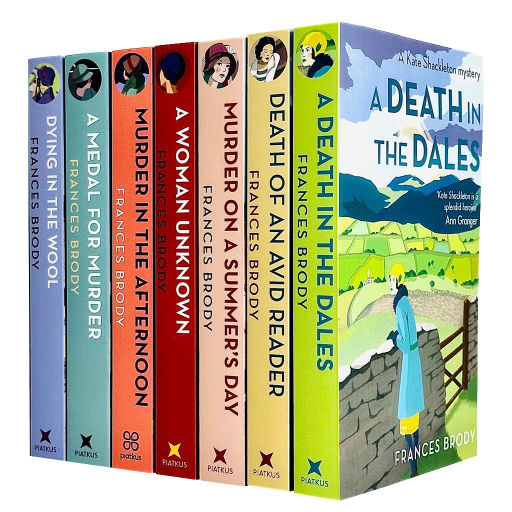 Kate Shackleton Mysteries 7 Book Collection Set by Frances Brody - paperback cosy crime box set cover