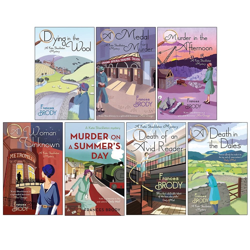 Kate Shackleton Mysteries 7 Book Collection Set by Frances Brody - full set of seven paperback novels